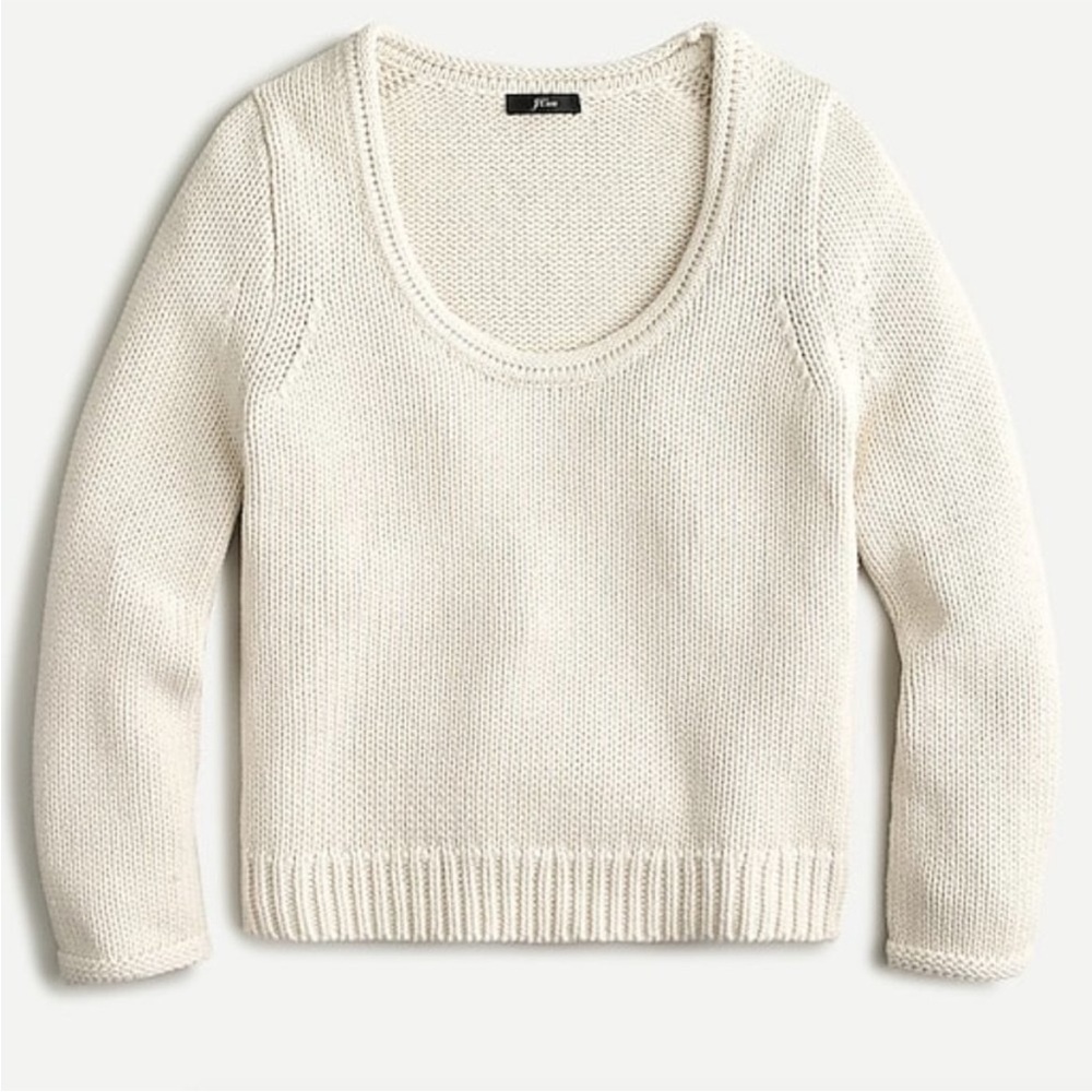 J Crew Rolled Scoopneck Sweater